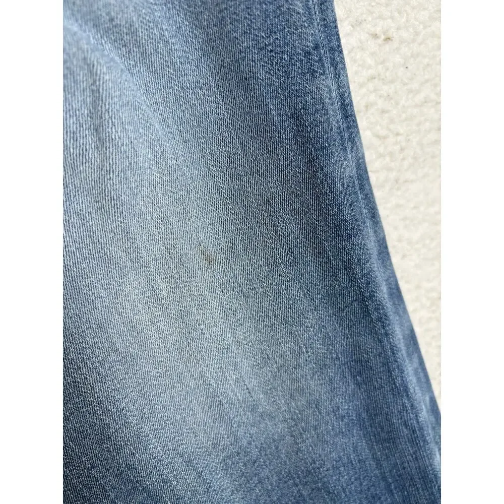 True Religion Ricky Jeans Mens 34x33 Blue Relaxed Fit Straight Leg Pocket READ